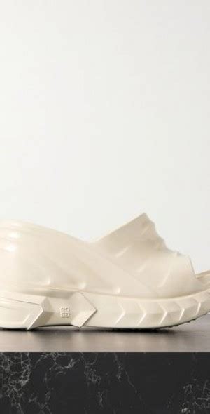 GIVENCHY Marshmallow rubber platform wedge mules 